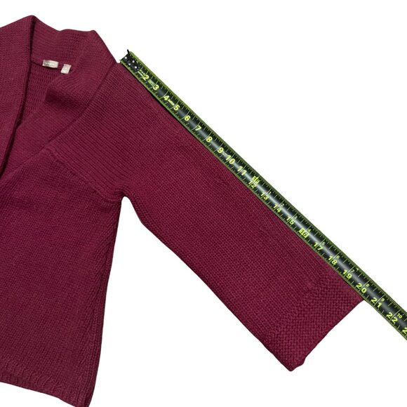 Halogen Cashmere Angora Cardigan Wine Burgundy – Women’s Small, EUC - Picture 11 of 13